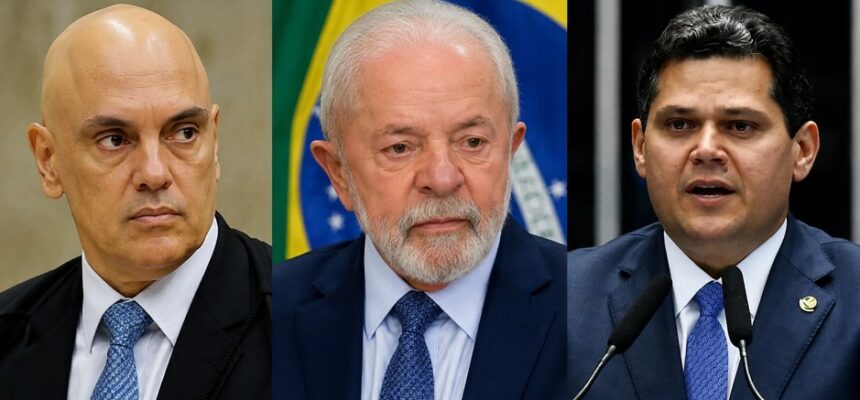Moraes, Lula, Alcolumbre sistema jantar