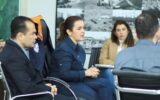 Prefeita Adriane Lopes de Campo Grande, em reunião sobre o El Niño