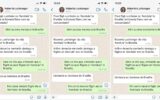 mensagens de Luchsinger sobre viagem Aerolula