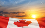Bandeira do Canadá. Inscrições para cursos