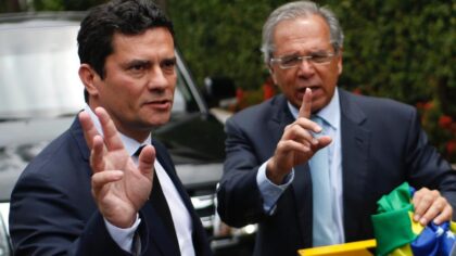 Sergio Moro com Guedes. Indicação para economia do Paraná