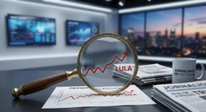 Lupa em pesquisas eleitorais. Sempre à favor de Lula